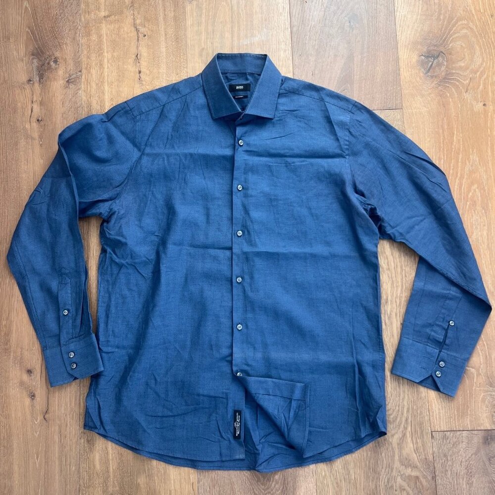 BOSS Hugo Boss Gordon Regular Fit Button Down Shirt  Size 17 XL